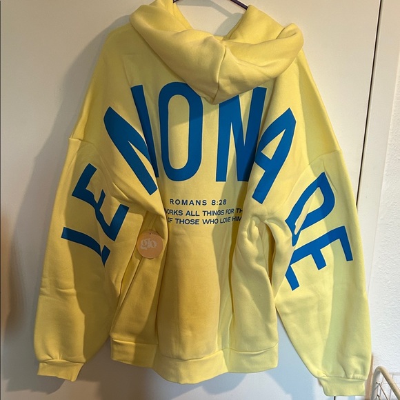 “Lemonade” Yellow Hoodie :Large - Picture 2 of 6